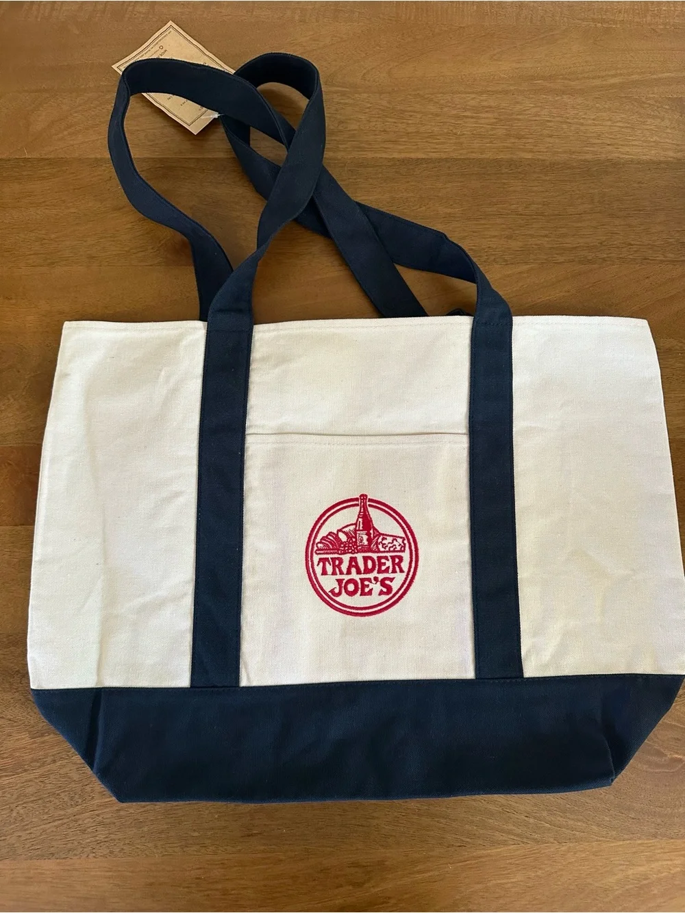 NWT Large Trader Joe’s Canvas Tote Bag